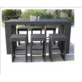 Popular outdoor furniture garden bar sets poly rattan wicker chairs